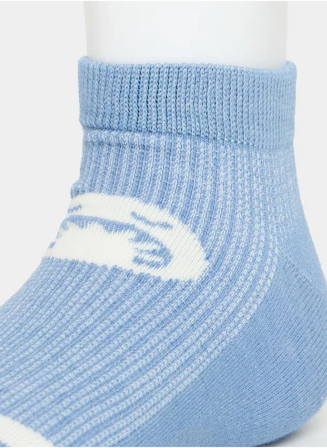 Styli Pack of 5 - Striped & Printed Ankle Socks