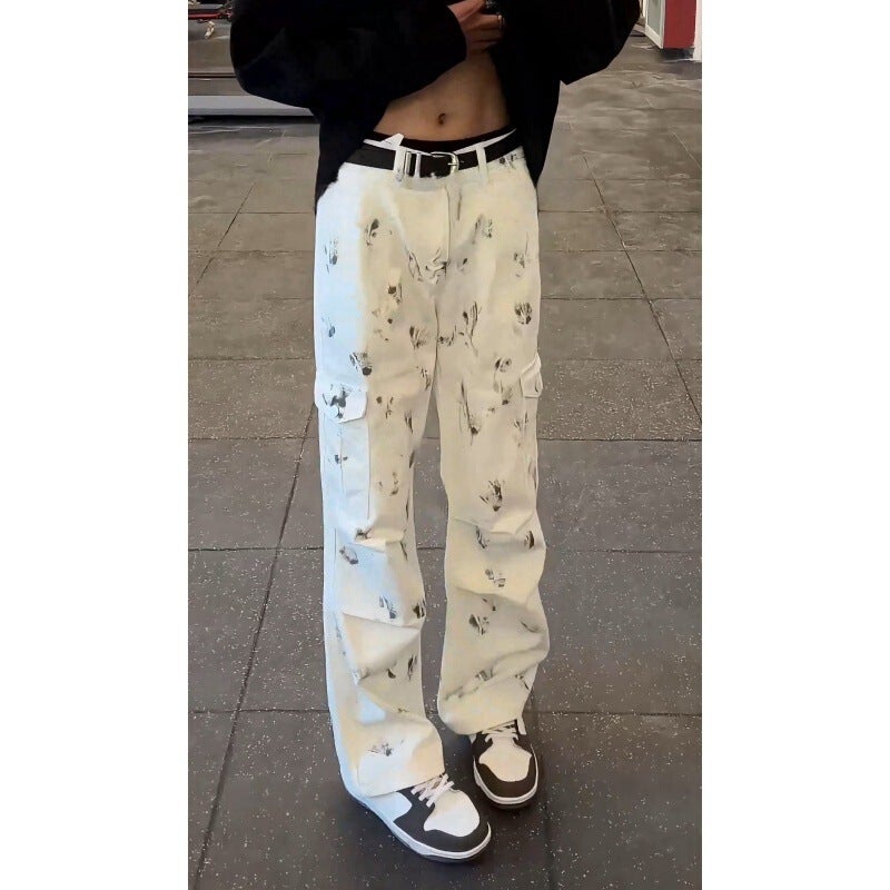 Unisex Classic Denim Jeans Loose Fit Daily Outdoor Wear - Image 1