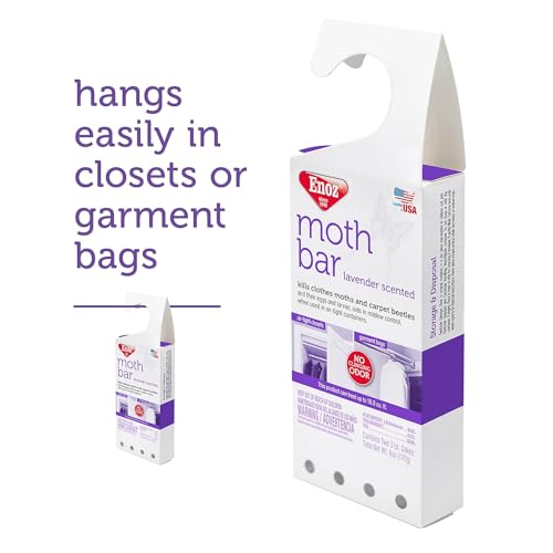 Enoz بار موت م scented اللافندر إينوز، يقتل عث الملابس، خنافس السجاد، البيض واليرقات، 6 أوقية بار (عبوة من 3) - Image 5