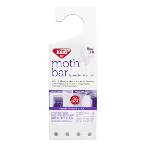 Enoz بار موت م scented اللافندر إينوز، يقتل عث الملابس، خنافس السجاد، البيض واليرقات، 6 أوقية بار (عبوة من 3) - Image 1