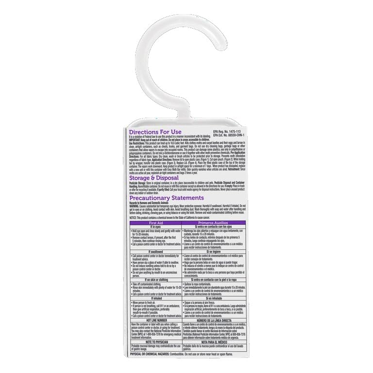 Enoz بار موت م scented اللافندر إينوز، يقتل عث الملابس، خنافس السجاد، البيض واليرقات، 6 أوقية بار (عبوة من 3) - Image 2