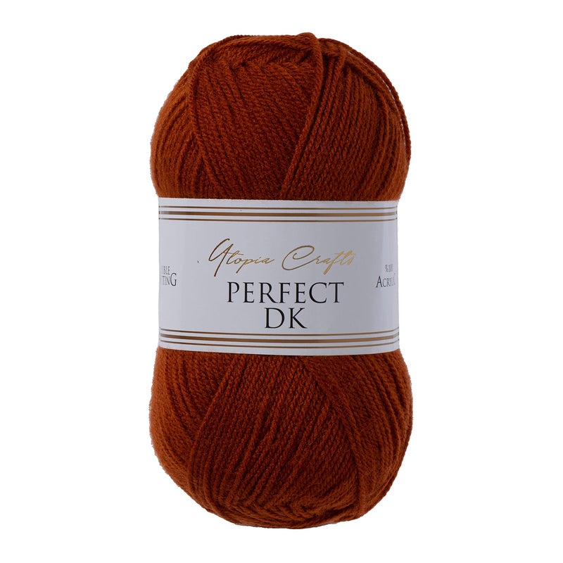 Utopia Crafts DK Double Knitting Yarn 100g Cherry Wood