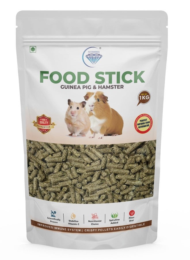 نيتيشري بريميوم حبيبات طعام خنازير غينيا - 1 كجم | نظام غذائي غني بالعناصر الغذائية، مكونات أساسية، لجميع مراحل الحياة - Image 1