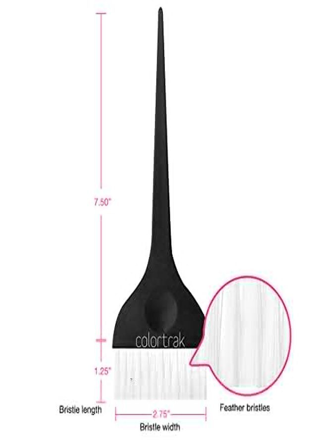 Colortrak Extra Wide Hair Color Brushes 3 Inch Bristle Width Cuts Application Time Firm Bristles 1 Extra Wide Brush With Ultrasoft Feather Bristles Sustainable Wheat Fiber Handles - Image 3