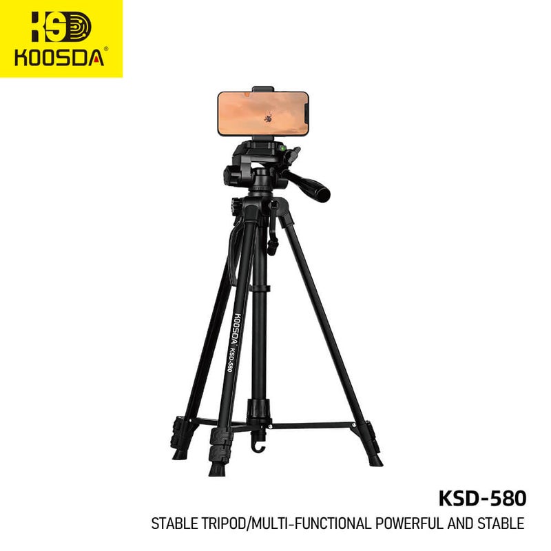KOOSDA KSD-580 Multi-Purpose Professional Tripod  Power  Stability  and Versatility - Image 1