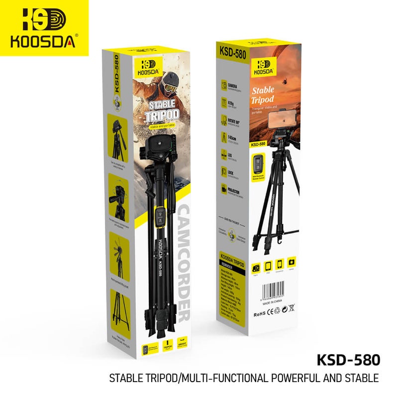 KOOSDA KSD-580 Multi-Purpose Professional Tripod  Power  Stability  and Versatility - Image 4