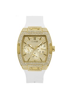 GUESS GUESS Mens White Gold Tone Multi-function Watch GW0048G3  - Image 1