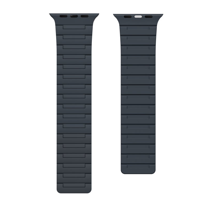 erorex For Apple Watch Se 2023 44Mm Magnetic Silicone Watch Band(Midnight) - Image 2