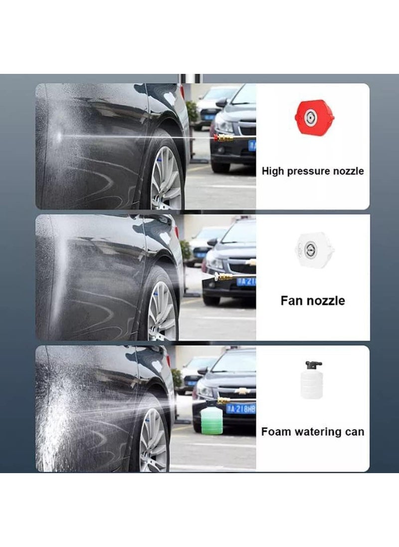 SPIRITUAL HOUSE SPIRITUAL HOUSE Electric Pressure Washer Car Washer with Air Compressor High Pressure Water Pump Brush18 Litter Water Tank Storage Box  - Image 4