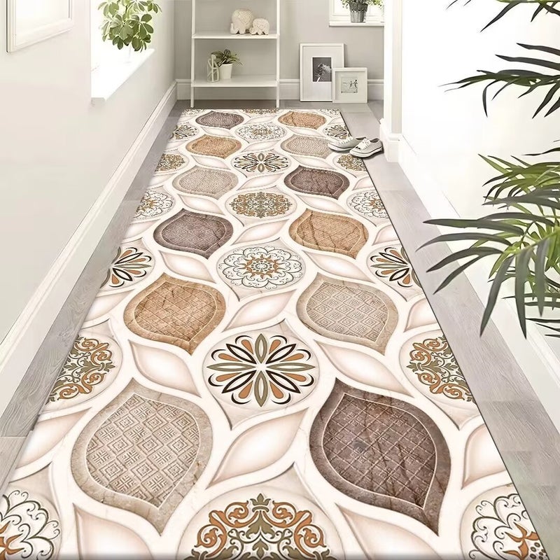 Wholesale Crystal Velvet Corridor Rug - Long Strip, Customizable for Hotels & Homes