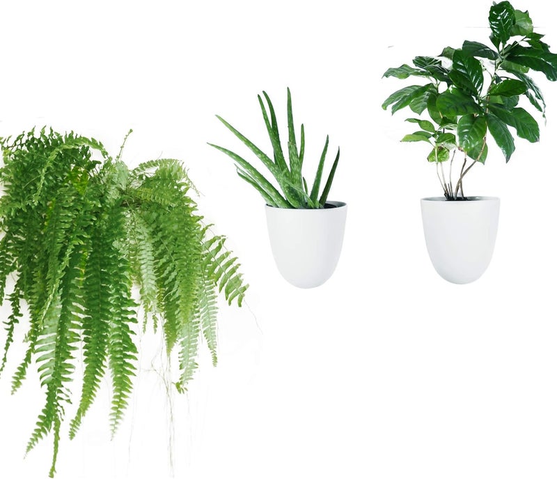 Make Good Store PlantPod Luxe Self-Watering Wall Planters (Set of 3) - Easy to Water and Install - Lightweight - Design Your Own Vertical Garden - Wall Planters for Indoor Plants - Image 1