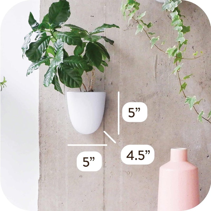 Make Good Store PlantPod Luxe Self-Watering Wall Planters (Set of 3) - Easy to Water and Install - Lightweight - Design Your Own Vertical Garden - Wall Planters for Indoor Plants - Image 2