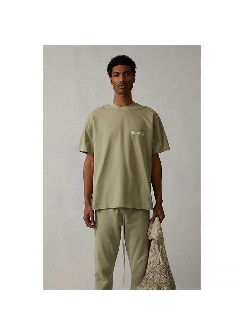 Generic - 2022SS Short Sleeve FOG Velvet Tee Essentials Fashion Linen - Image 1
