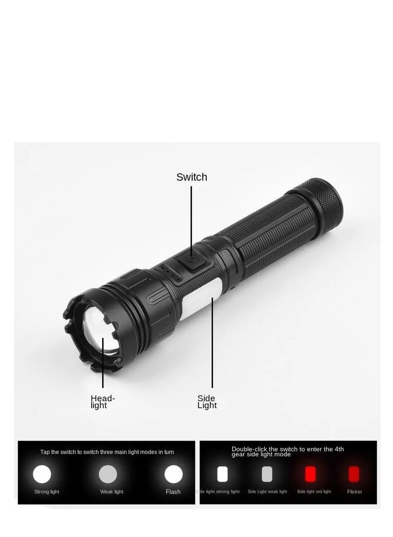 25W Super Bright Rechargeable LED Flashlight  - Image 2