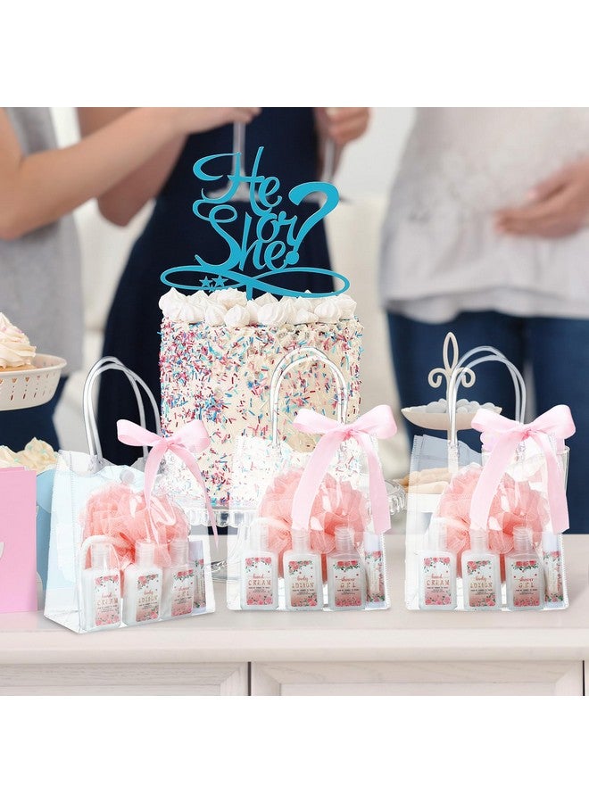 Demissle 6 Sets Baby Shower Game Prizes for Winners Baby Shower Favors Gifts Include Lip Balms Hand Creams Body Lotions Bath Loofah Sponges Gift Bags - Image 5
