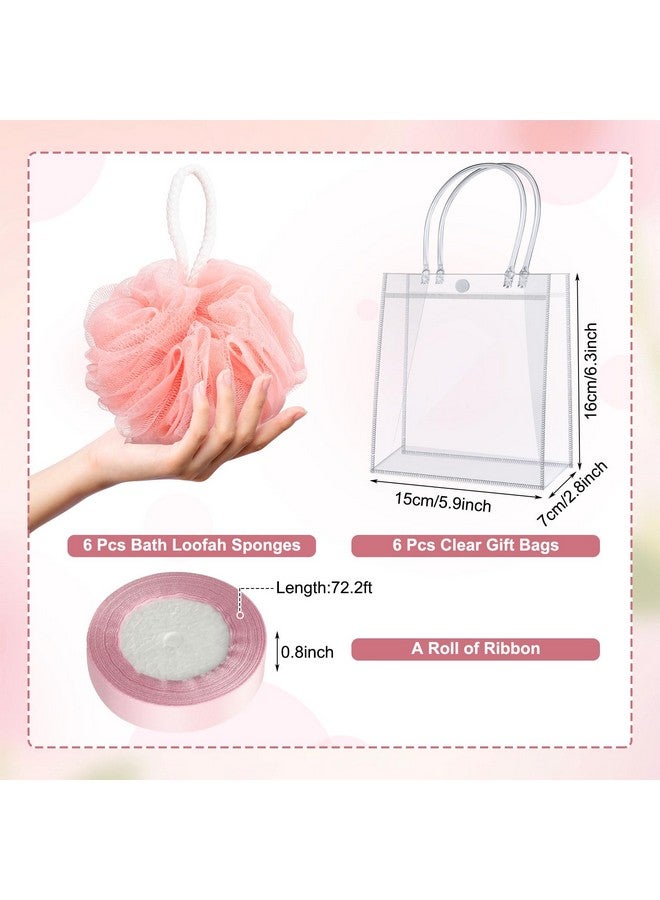 Demissle 6 Sets Baby Shower Game Prizes for Winners Baby Shower Favors Gifts Include Lip Balms Hand Creams Body Lotions Bath Loofah Sponges Gift Bags - Image 3