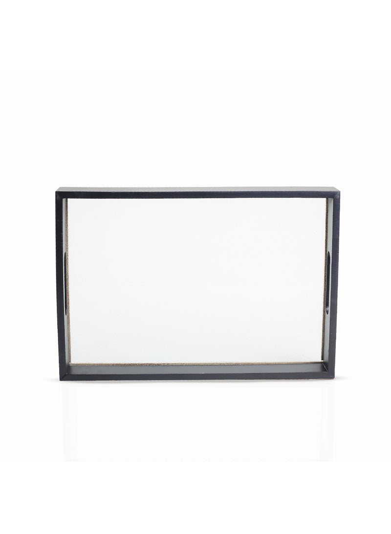 Wooden serving tray with a glass base, (beloved) luxurious design - Image 4