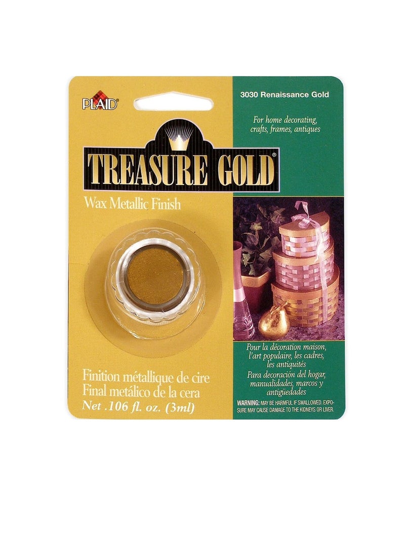PLAID Treasure Gold Metallic Wax Finish Renaissance - Image 1