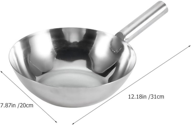 Artibetter Flat Stainless Steel Water Ladle Spoon, Short Handle Thickened Kitchen Scoop for Household Cooking and Water Dipping, Small Size Kitchen Utensil - Image 2