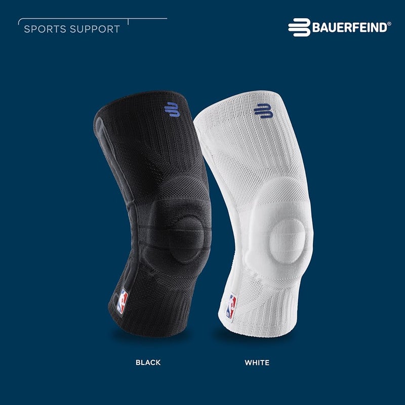 Bauerfeind Sports Knee Support NBA - Officially Licensed Basketball Knee Brace - Relief and Stabilization - Targeted Compression - Lightweight & Durable - Black, Large - Image 3