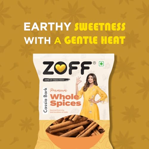 Zoff Cassia Bark - Dalchini Cinnamon Stick - Dal Chini for Authentic Flavour, Aromatic Warmth - Net Weight 400g (4 * 100g) - Image 4