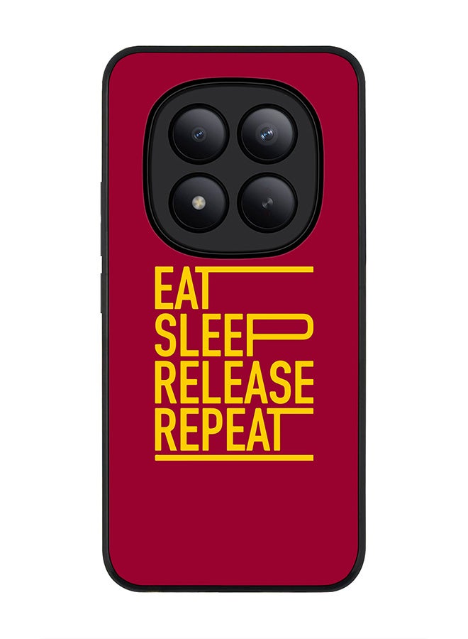 For Xiaomi Redmi Note 15 Pro+ / Poco M8 Pro Case,Slim fit Camera Protection, Shockproof Thin Phone cover  - Eat Sleep Release Repeat