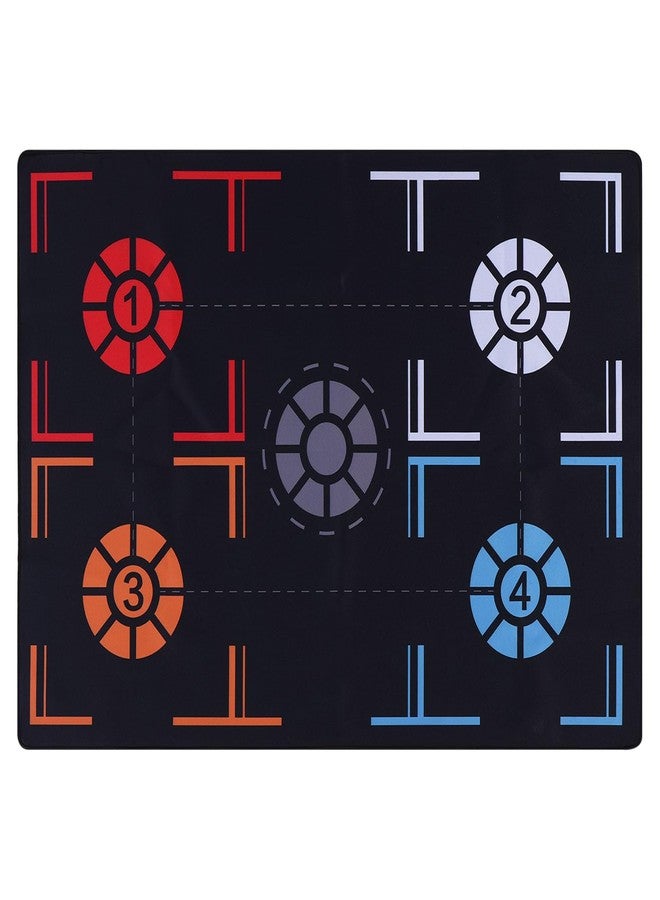 PATIKIL Basketball Training Mat 2.5mm Rubber Basketball Footstep Pad Non-Slip Training System with Point Reminder Training Pace Ball Control Player Foot Grip Mat for Amateur (94x67cm) - Image 1