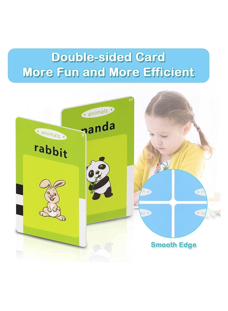 Educational Toy for Kids Listen and Learn Literacy Audible Flash Cards for Toddlers 1 2 3 4 5 6 Years Old Boys Girls Flashcards Device with 112 pcs Double-Sided Cards 224 Words  - Image 5