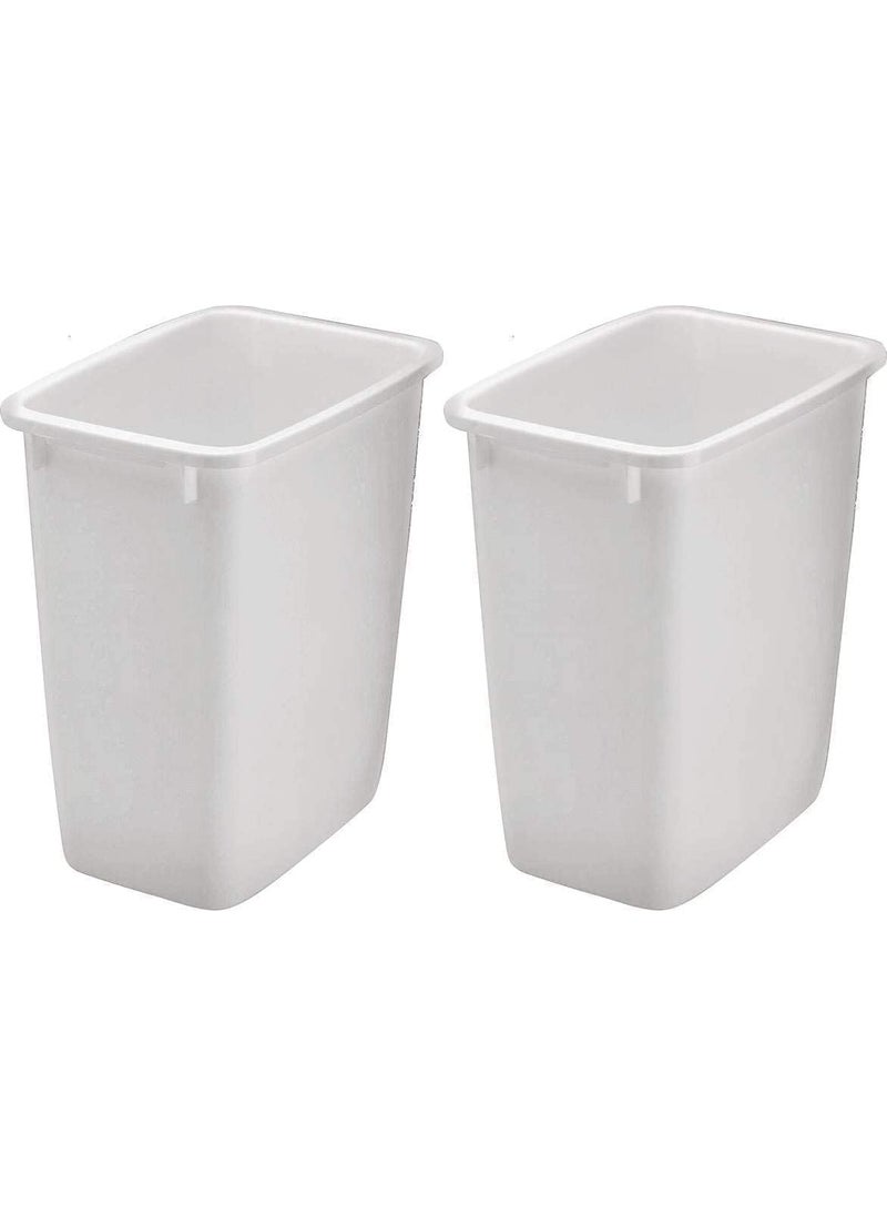 Rubbermaid Rubbermaid 2806TPWHT 36QT Open Wastebasket White Pack of 2  - Image 1