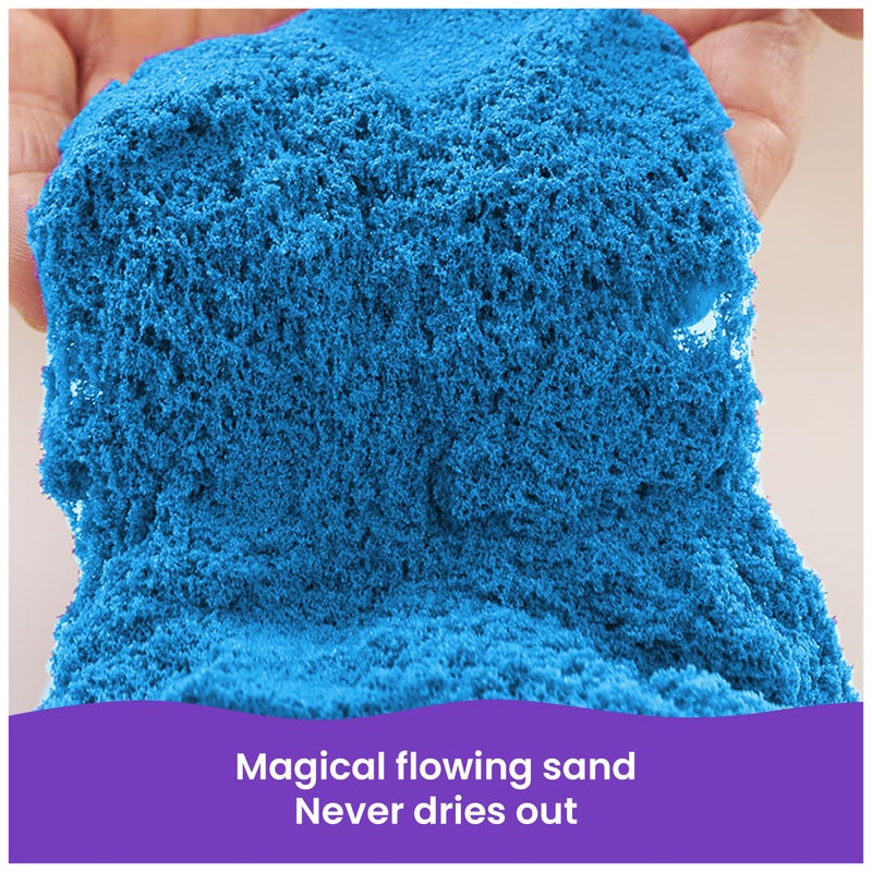 Kinetic Sand رمل كينيتك، 2.5 رطل رمل لعب أزرق، حصري على أمازون، كيس قابل لإعادة الإغلاق (قد يختلف التعبئة)، ألعاب حسية، هدايا عطلات ومواد تعبئة للجوارب للأطفال من عمر 3 سنوات وما فوق - Image 2