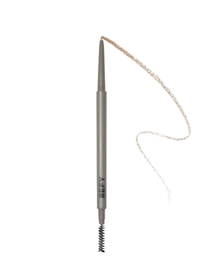 REFY Brow Pencil Ash - Blonde With a Neutral-Cool Tone, Ultra-Fine Precision Brow Pencil, Hair-Like Strokes, Long-Wearing Definition, Built-In Spoolie, 0.002 oz / 0.06 g - Image 1