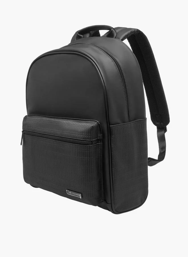 Lee Cooper Solid Backpack with Adjustable Shoulder Straps