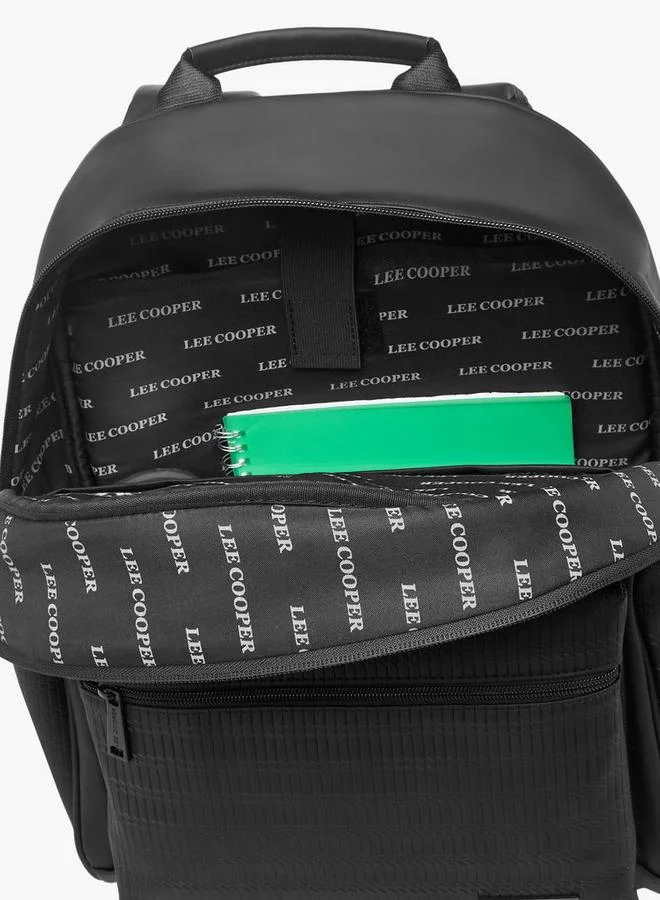 Lee Cooper Solid Backpack with Adjustable Shoulder Straps