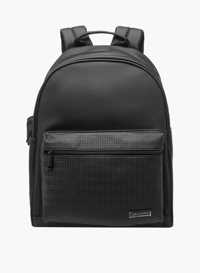 Lee Cooper Solid Backpack with Adjustable Shoulder Straps