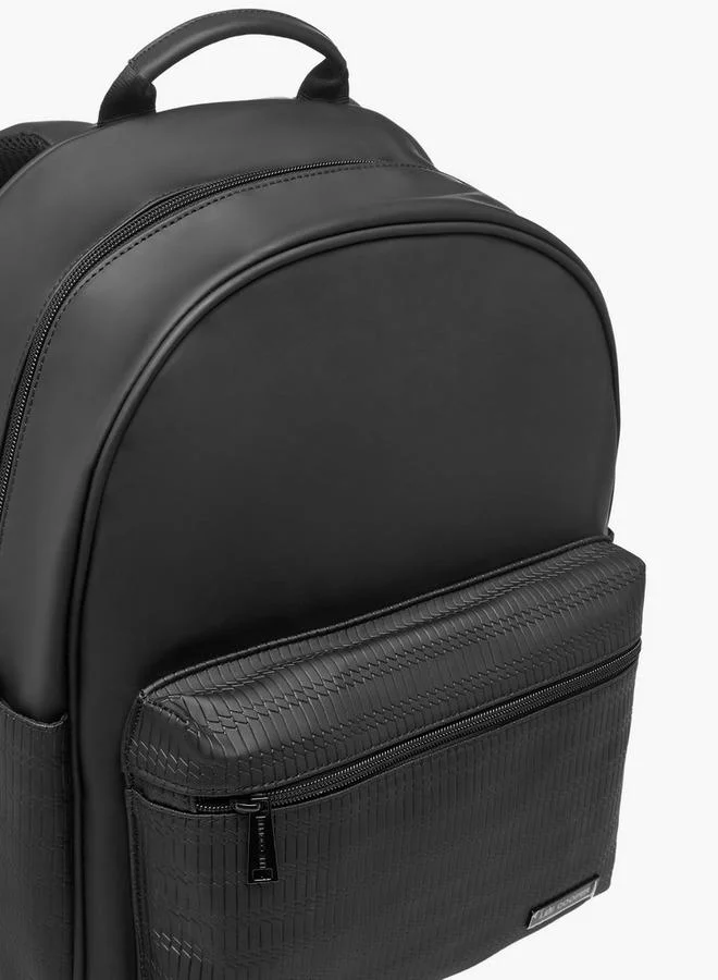 Lee Cooper Solid Backpack with Adjustable Shoulder Straps