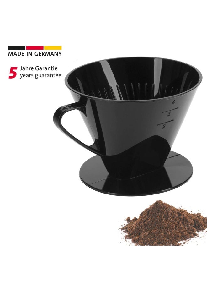 Coffee Filter Cone Four A Black