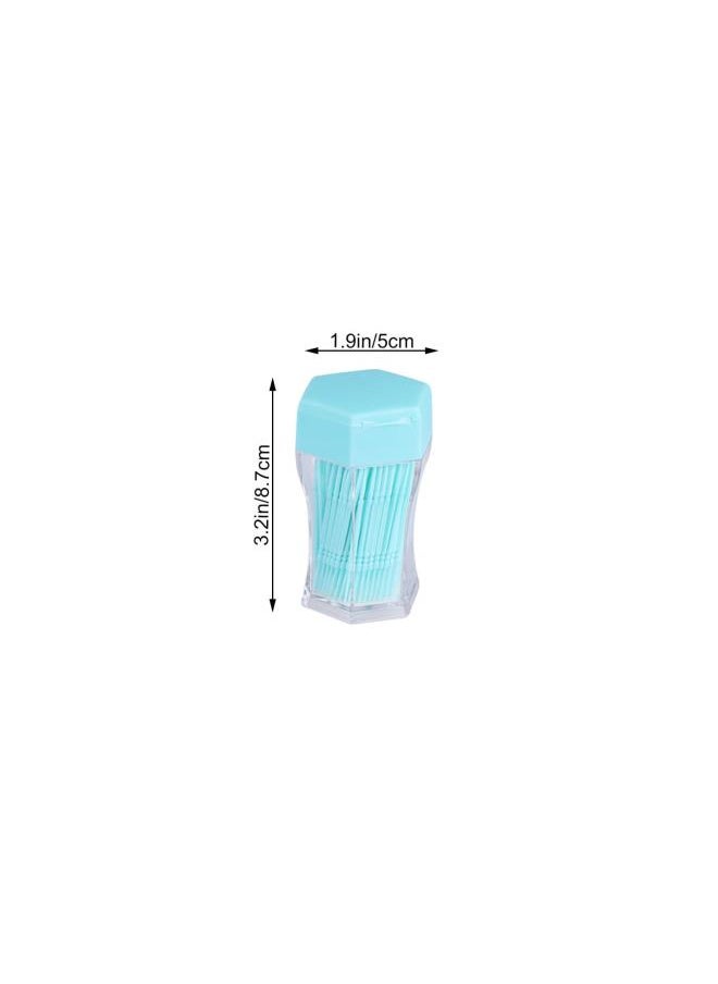 600pcs Interdental Brushes plastic dental toothpicks Interdental Cleaners with Boxes (White Orange Green)