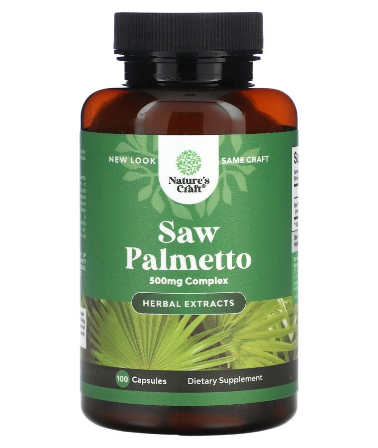 Nature's Craft Saw Palmetto 500 mg 100 Capsules