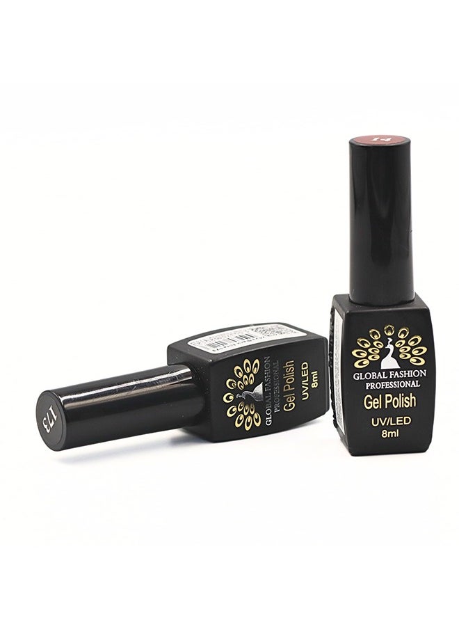 GLOBAL FASHION Black Elite Gel Polish 132 Colors Of Long-Lasting Elegance 8ml  - Image 5