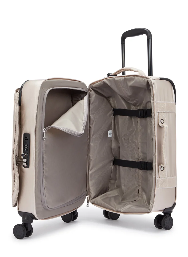 Kipling Basic Plus Spontaneous Cabin 4-Wheeled Suitcase 53cm/21inches, 2.80kg, 37L, Mettalic Glow - Small
