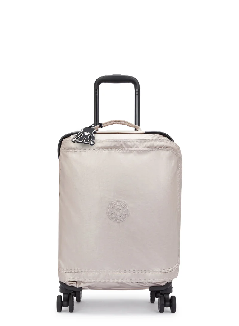 Kipling Basic Plus Spontaneous Cabin 4-Wheeled Suitcase 53cm/21inches, 2.80kg, 37L, Mettalic Glow - Small
