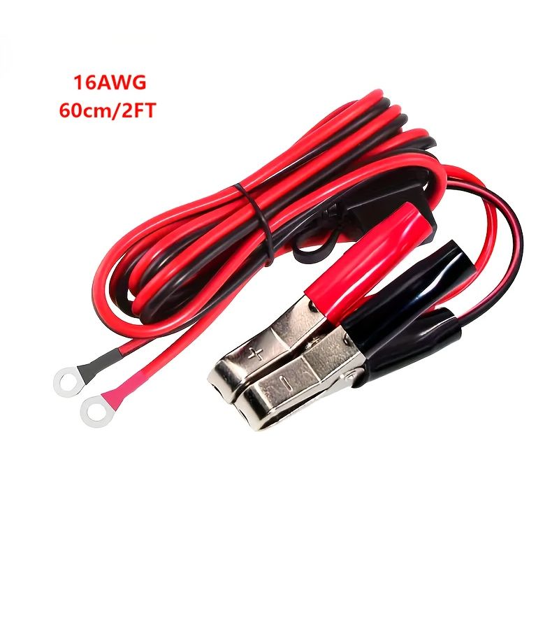 16 Gauge Tinned Copper Car Battery Jumper Cable Tin Plated Corrosion Resistant Long Service Life 2 Feet - Image 3