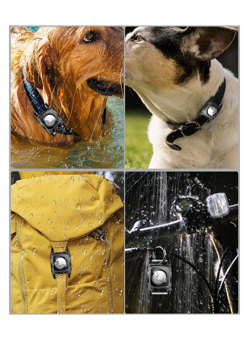 Excefore Airtag Dog Collar Holder,IPX8 Waterproof Dog Airtag Holder Case,Hard TPU Full Protection with Detachable Iron Bolt for Air Tag Dog Collar,Compatible Apple Air tag. - Image 5