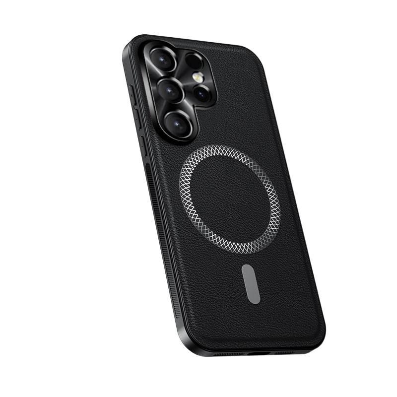 MagSafe Case | Black | TPU | Drop Protection | Strong Magnetic | Shockproof Cover for Samsung Galaxy S24 Ultra - Image 1