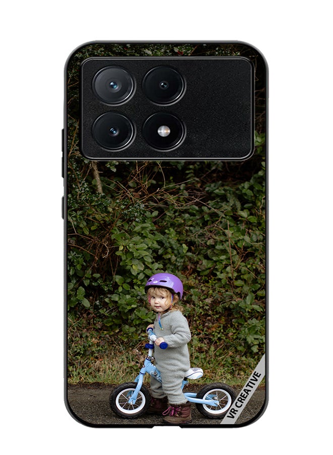 VR CREATIVE Protective Case Cover For Xiaomi Poco X6 Pro Bicycle Baby Design Multicolour - Image 1