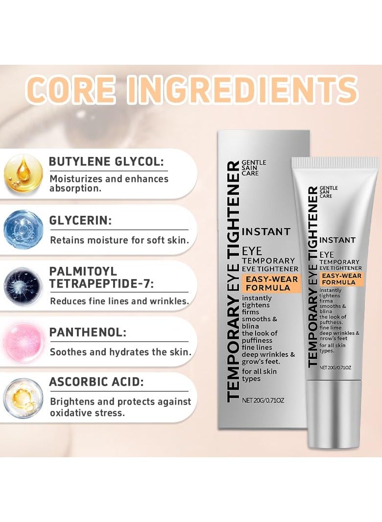 ATRJSZ Perfection Eye Tightener - Instant Firming Primer with Hyaluronic Acid & Vitamin E | Hydrating Lift for Tired Eyes, Smooth Finish & 24H Refresh (0.71oz) - Image 4