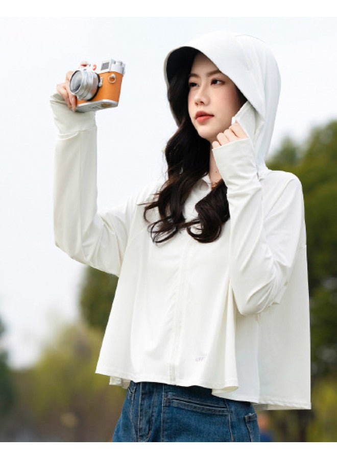 Baleno Women's Fashion Hooded Upf50+ Stretch Sun Protection Jacket - Uv-blocking Short Sleeve Sunshirt - Image 1