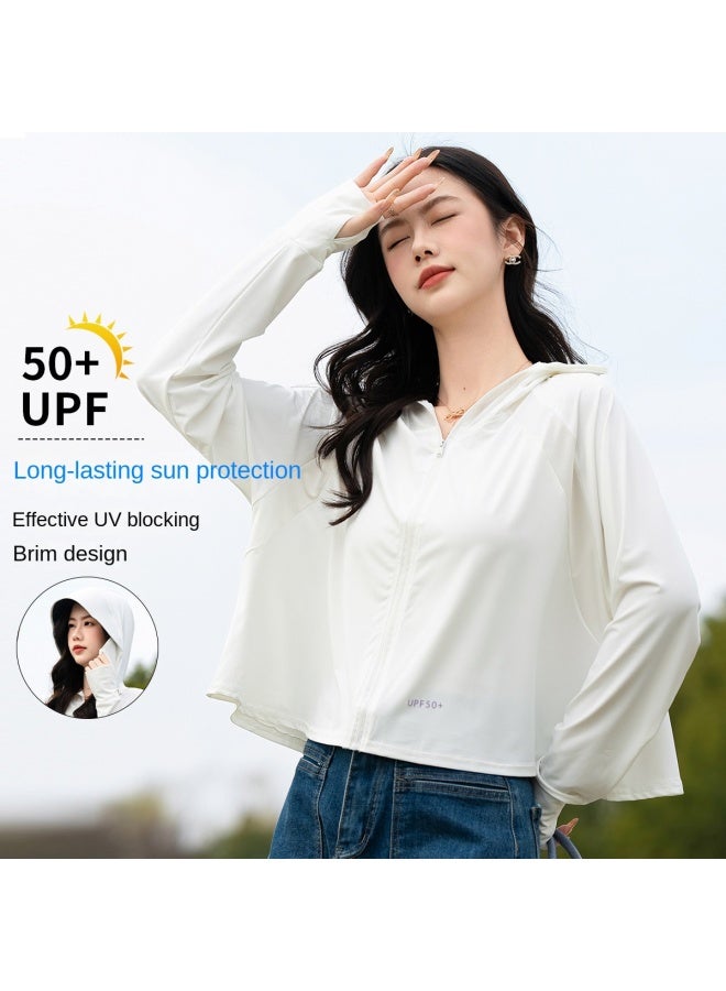 Baleno Women's Fashion Hooded Upf50+ Stretch Sun Protection Jacket - Uv-blocking Short Sleeve Sunshirt - Image 3