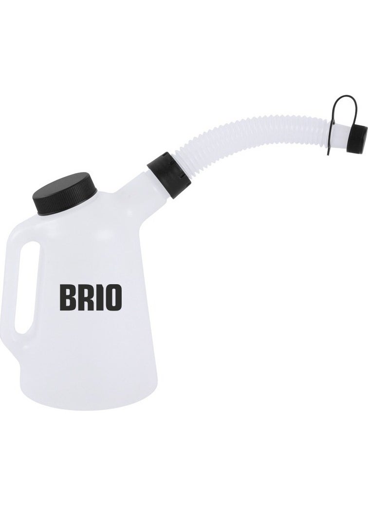 Brio Funnel Flexible Pouring Mouth and Lid Canister 1l 