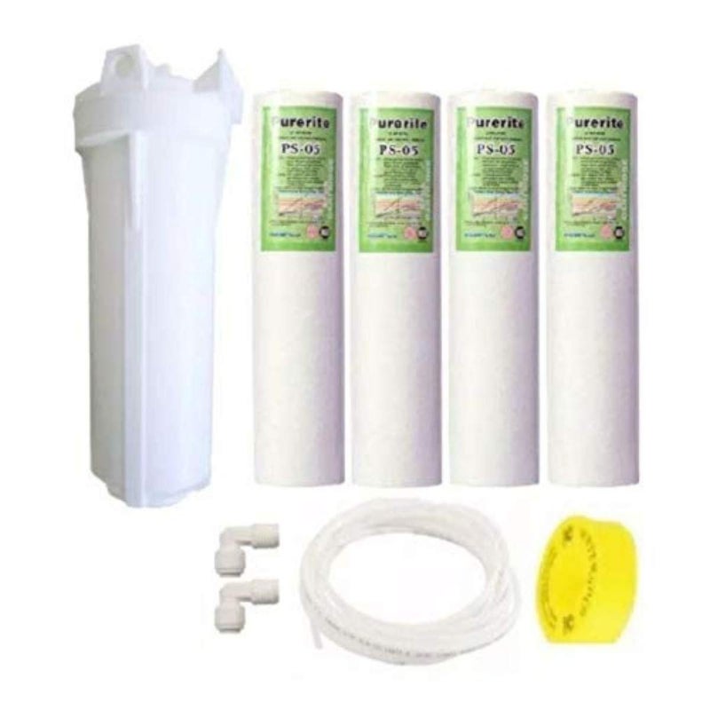 Capital Housing Bowl 4 Spun Filter 10 3 Meter Pipe Tefflon Tape for RO UV Water Purifier Accessory Kit Set - Image 1